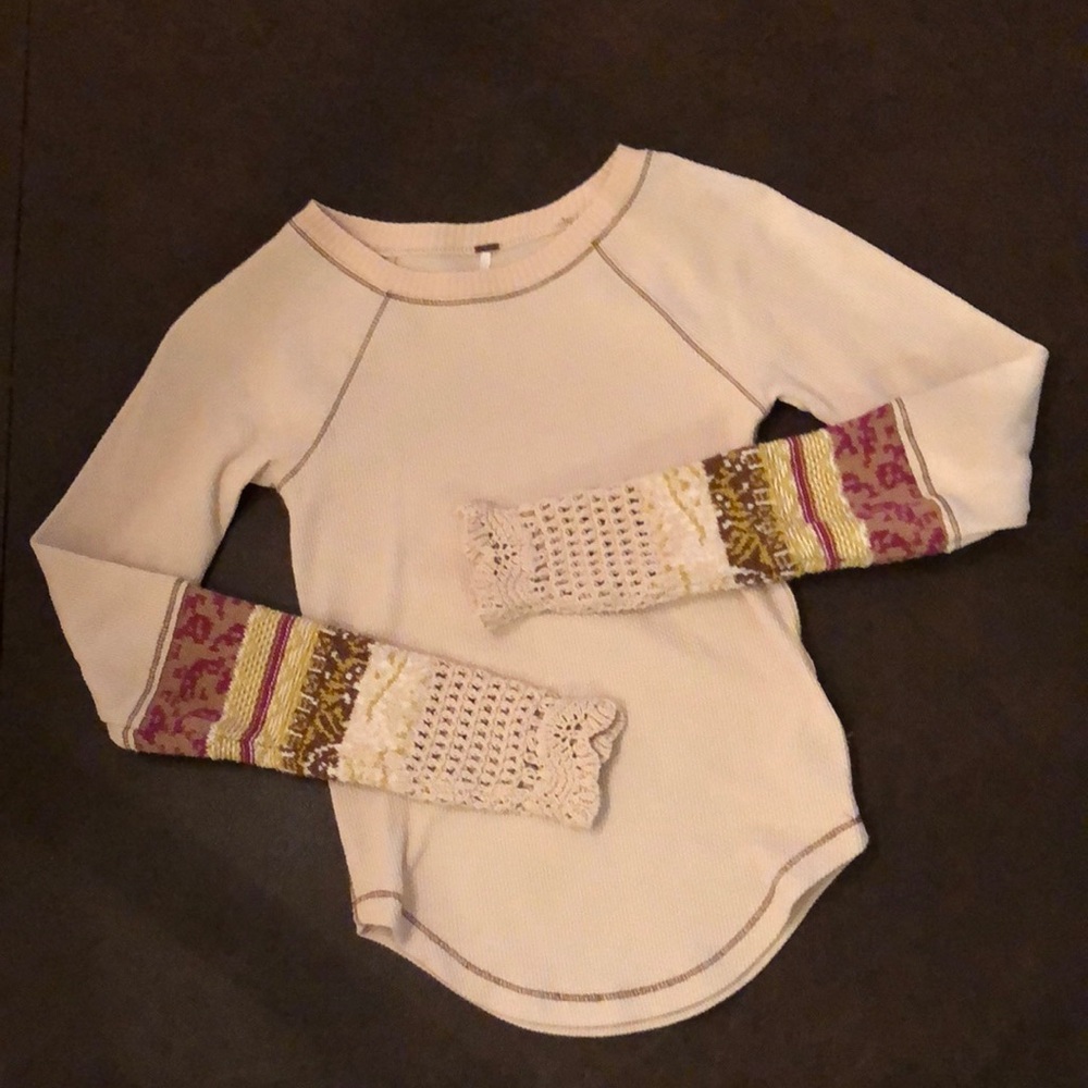 Free People Alpine Cuff Tee Thermal Size XS
